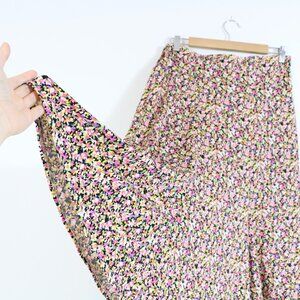 *Tabi Floral Midi Skirt
